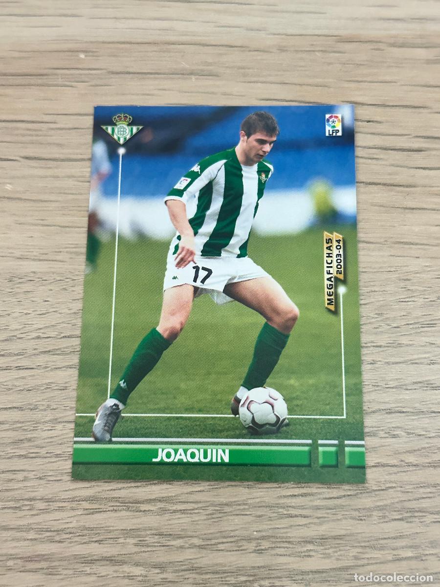 Cromos de F&uacute;tbol: JOAQUIN n&ordm; 83 BETIS MEGAFICHAS 2003 2004 PANINI 03 04