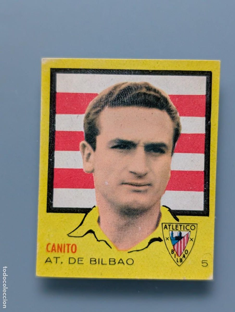 Football Stickers: RARO CROMO CANITO ATHLETIC CLUB BILBAO ALBUM CAMPEONES 1956 BRUGUERA 1957 FOOTBALL FUTBOL VIZCAYA