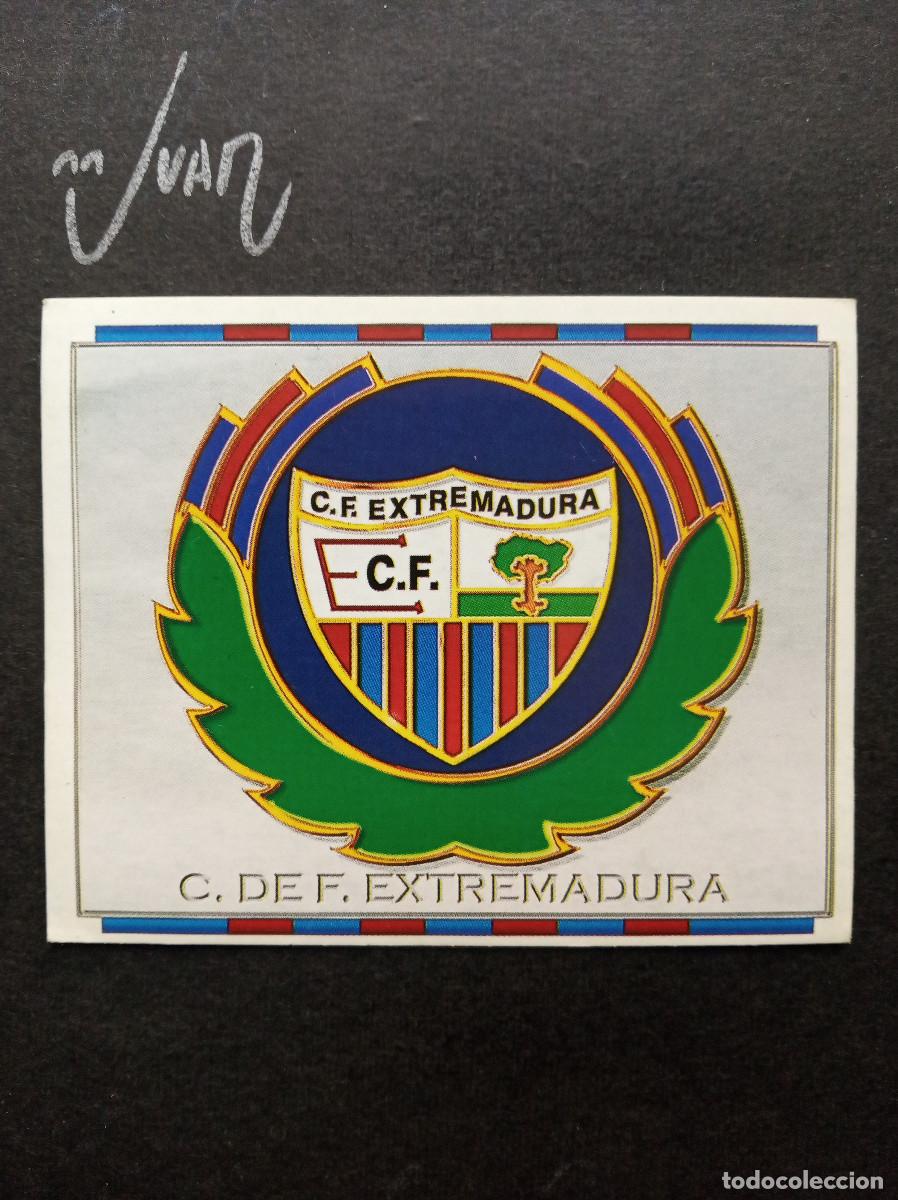 Figurine di Calcio: ESCUDO CF EXTREMADURA ⚽ COLECCIONES ESTE &reg; 1996 1997 LIGA FUTBOL 96 97 SIN PEGAR NUNCA