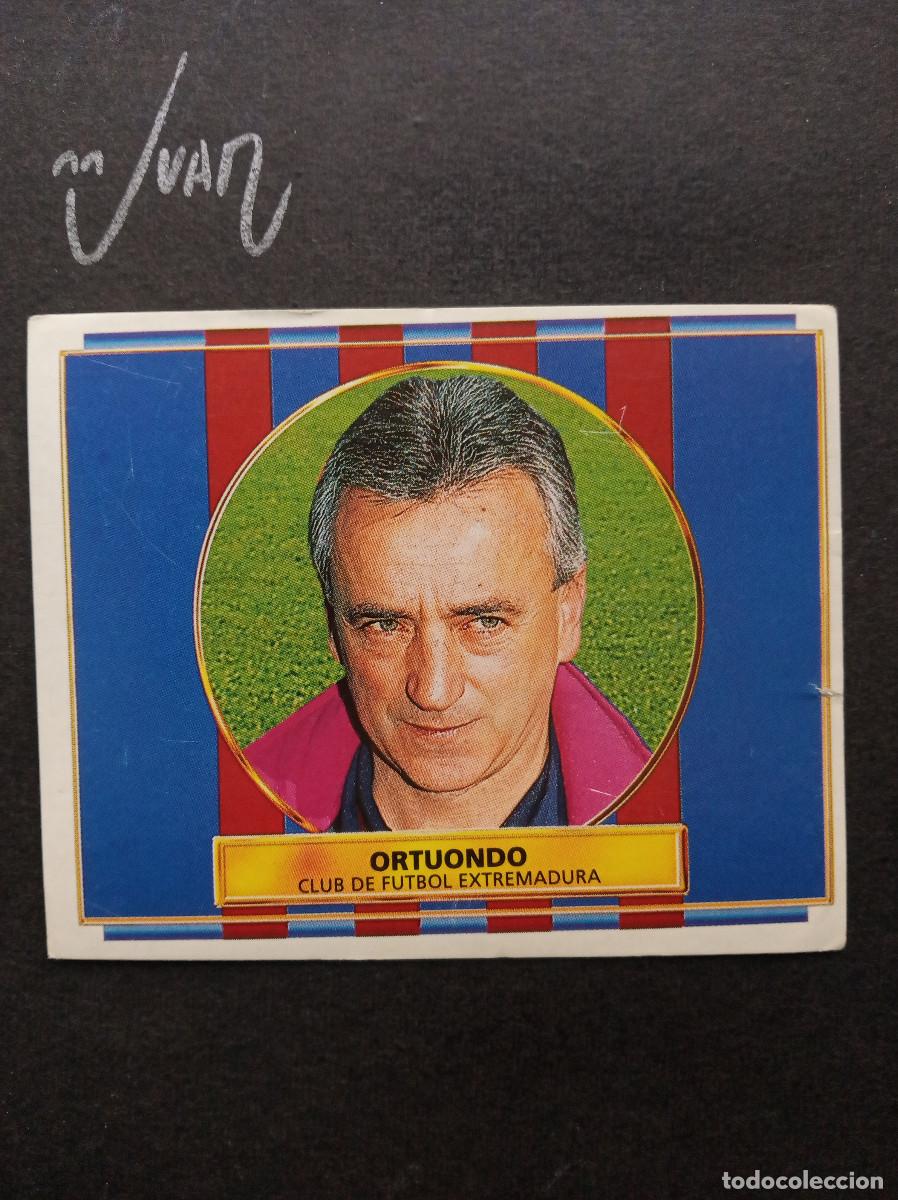 Fu&szlig;ball-Sticker: ENTRENADOR ORTUONDO EXTREMADURA ⚽ COLECCIONES ESTE &reg; 1996 1997 LIGA FUTBOL 96 97 SIN PEGAR NUNCA