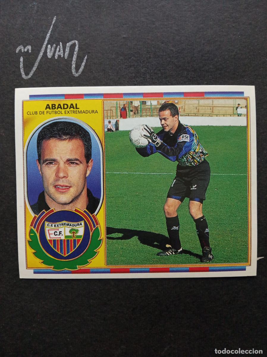 Fu&szlig;ball-Sticker: ABADAL CF EXTREMADURA ⚽ COLECCIONES ESTE &reg; 1996 1997 LIGA FUTBOL 96 97 SIN PEGAR NUNCA