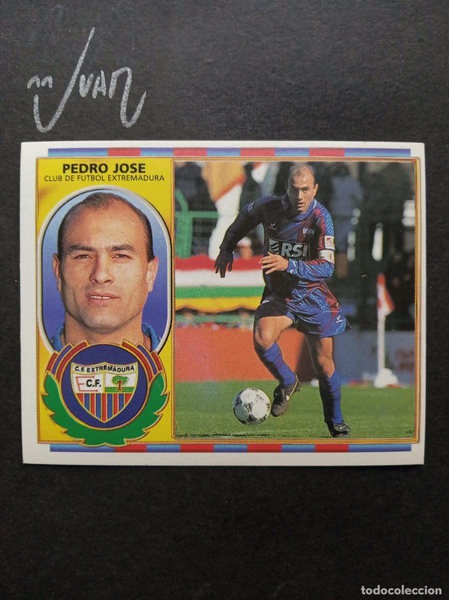 Cartes &agrave; collectionner de Football: PEDRO JOSE CF EXTREMADURA ⚽ COLECCIONES ESTE &reg; 1996 1997 LIGA FUTBOL 96 97 SIN PEGAR NUNCA