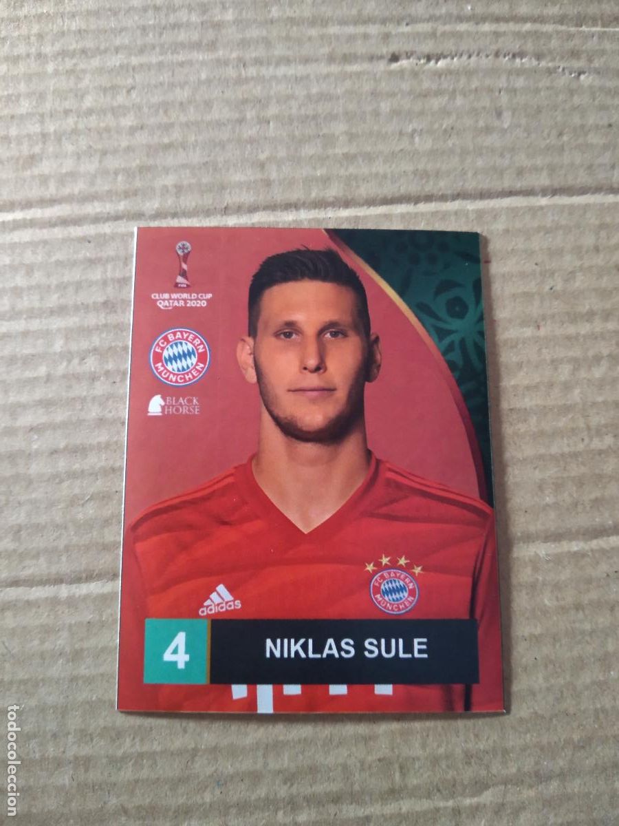 Fu&szlig;ball-Sticker: BAYERN 3 NIKLAS SULE BAYERN MUNICH CROMO FUTBOL CLUB WORLD CUP 2020 BLACK HORSE MUNDIAL CLUBES