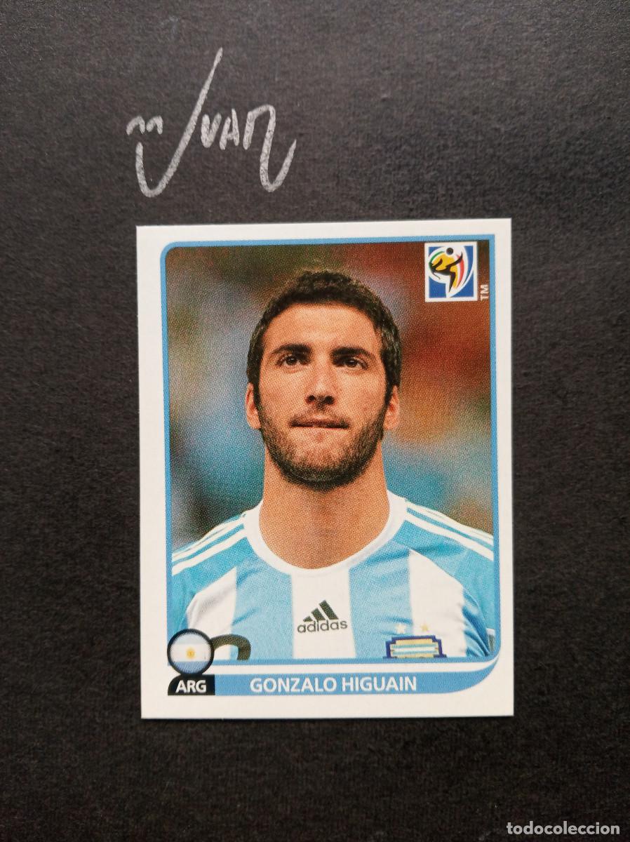 Fu&szlig;ball-Sticker: 120 HIGUAIN ARGENTINA R MADRID ⚽ PANINI&reg; FIFA WORLD CUP SOUTH AFRICA 2010 MUNDIAL 06 SIN PEGAR NUEVO