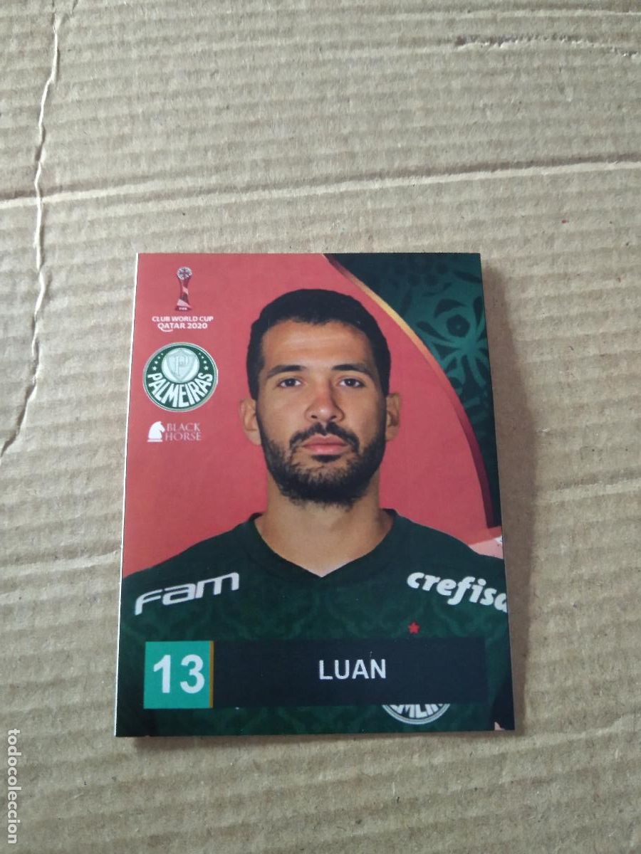 Figurine di Calcio: PALMEIRAS 11 LUAN PALMEIRAS CROMO FUTBOL CLUB WORLD CUP 2020 BLACK HORSE MUNDIAL CLUBES