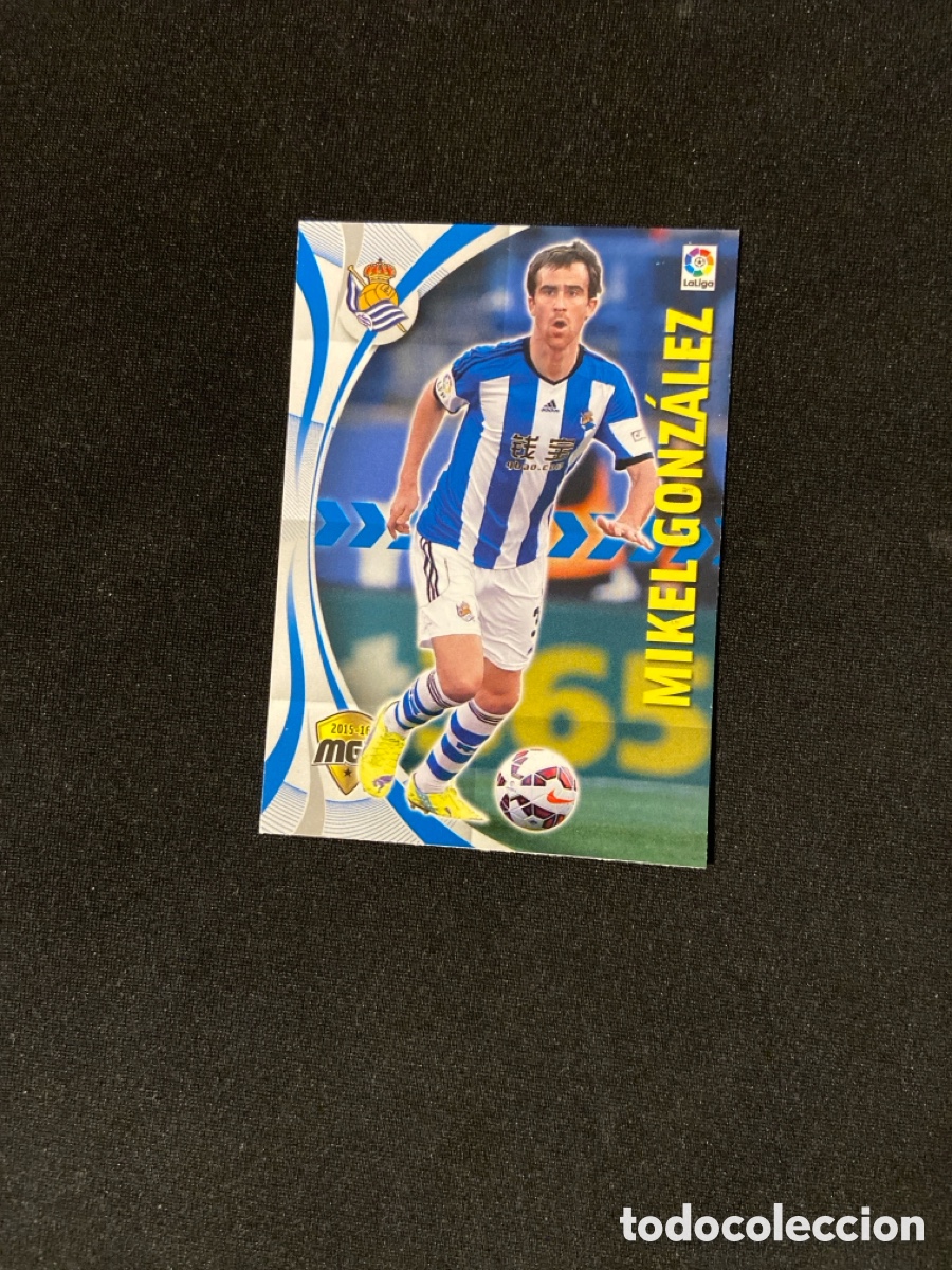 Fu&szlig;ball-Sticker: MIKEL GONZALEZ 413 (REAL SOCIEDAD) PANINI MEGACRACKS 2015-2016 15 16 CROMO CARTA M-2