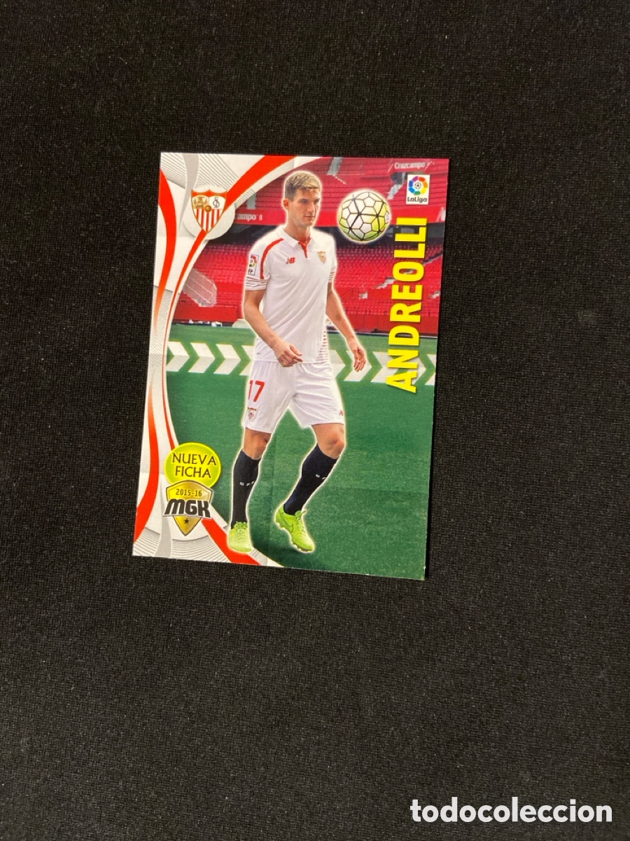 Figurine di Calcio: ANDREOLLI 439 BIS (SEVILLA) PANINI MEGACRACKS 2015-2016 15 16 CROMO CARTA M-2