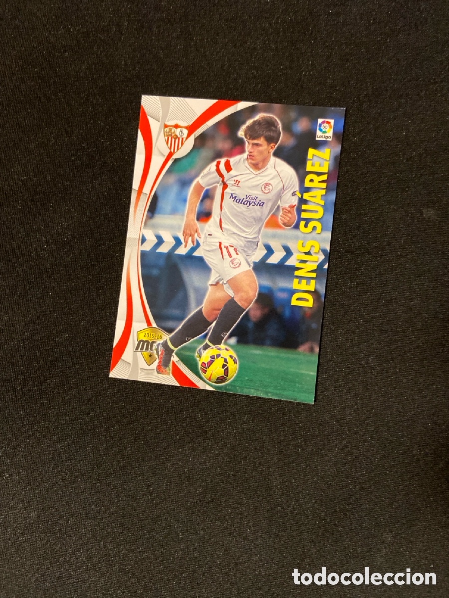 Figurine di Calcio: DENIS SUAREZ 448 (SEVILLA) PANINI MEGACRACKS 2015-2016 15 16 CROMO CARTA M-2