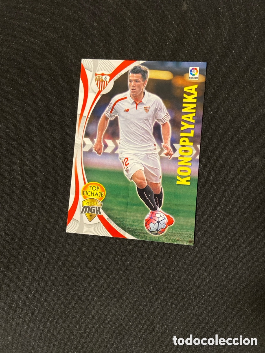 Cartes &agrave; collectionner de Football: KONOPLYANKA 455 TOP FICHAJE (SEVILLA) PANINI MEGACRACKS 2015-2016 15 16 CROMO CARTA M-2