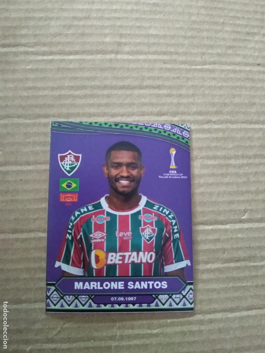 Cromos de Futebol: 97 MARLONE SANTOS FLUMINENSE CROMO FUTBOL CLUB WORLD CUP 2023 BLACK HORSE MUNDIAL CLUBES