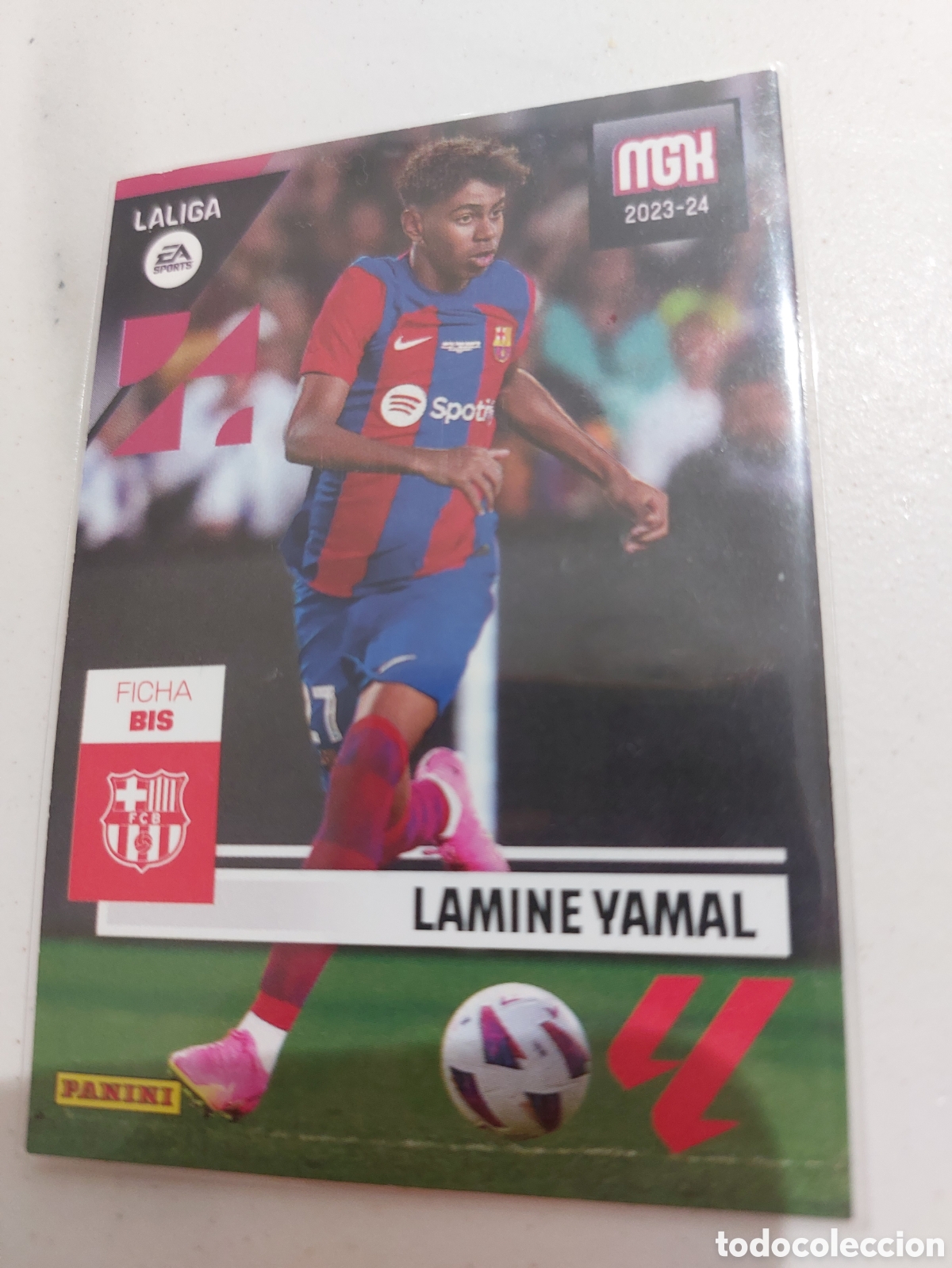 Cromos de F&uacute;tbol: MEGACRACKS 2023 2024 MGK 23 24 ALBUM PANINI LIGA N 108BIS 108 BIS BARCELONA ROOKIE LAMINE YAMAL
