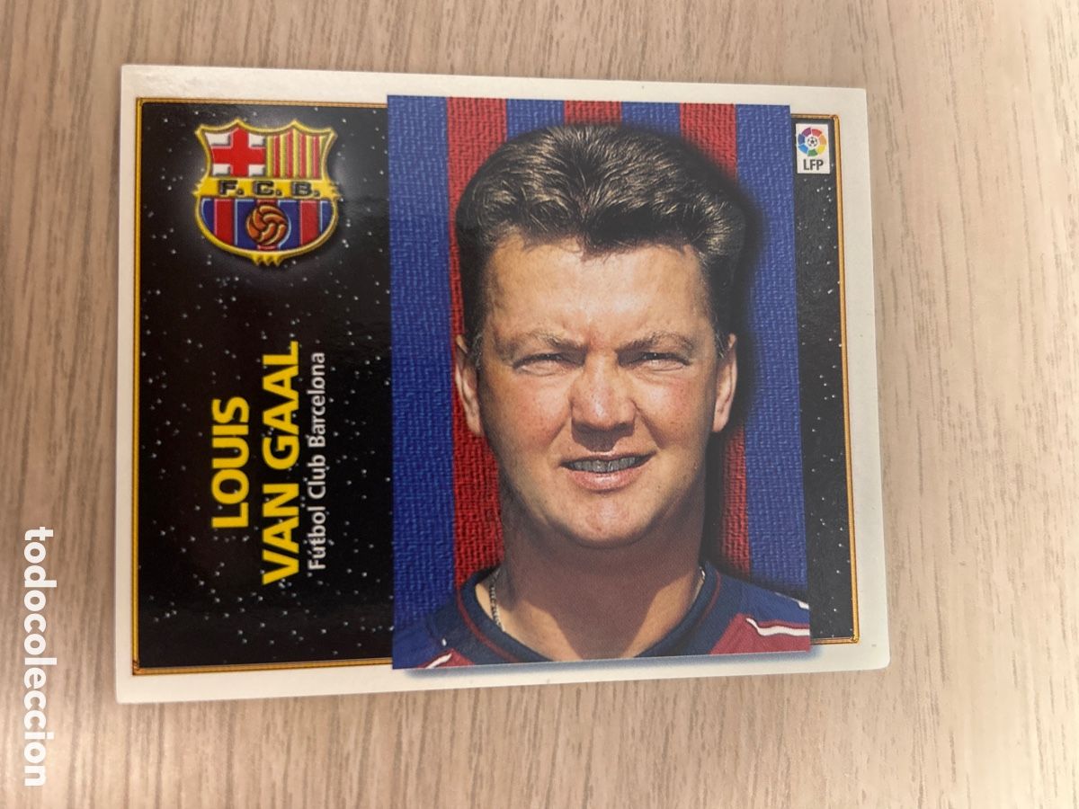 Fu&szlig;ball-Sticker: LOUIS VAN GAAL BARCELONA LIGA ESTE 1998 1999 98 99 NUNCA PEGADO SIN PEGAR