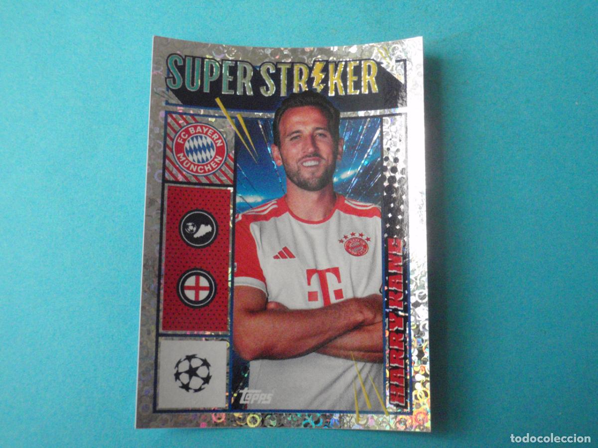 Cromos de F&uacute;tbol: Cromo sticker n&ordm; 157 HARRY KANE Bayern SUPER STRIKER. UEFA Champions League 2023 2024 TOPPS 23 24