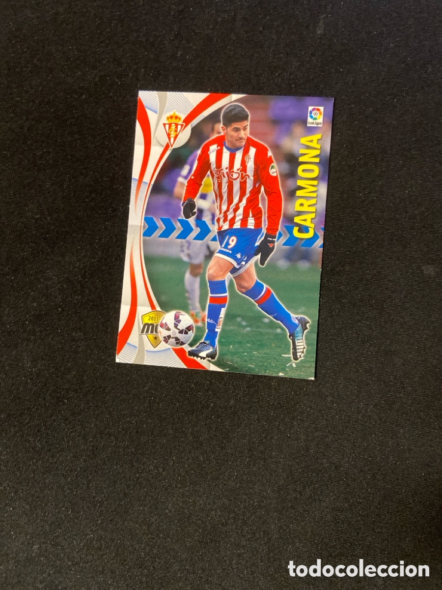 Cromos de F&uacute;tbol: CARMONA 473 (SPORTING GIJ&Oacute;N) PANINI MEGACRACKS 2015-2016 15 16 CROMO CARTA M-2