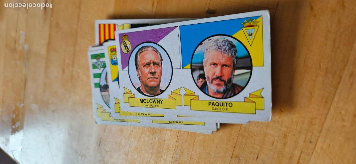 Fu&szlig;ball-Sticker: paquito molowny este 1985 1986 85 86 sin pegar