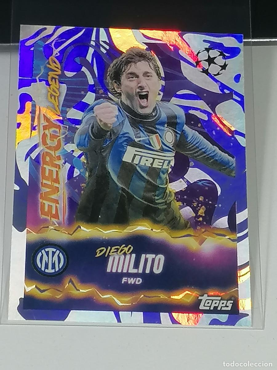 Fu&szlig;ball-Sticker: 572 DIEGO MILITO ENERGY LEGEND INTER MILAN UEFA CHAMPIONS LEAGUE STICKER TOPPS 2025-26 2026 UCL