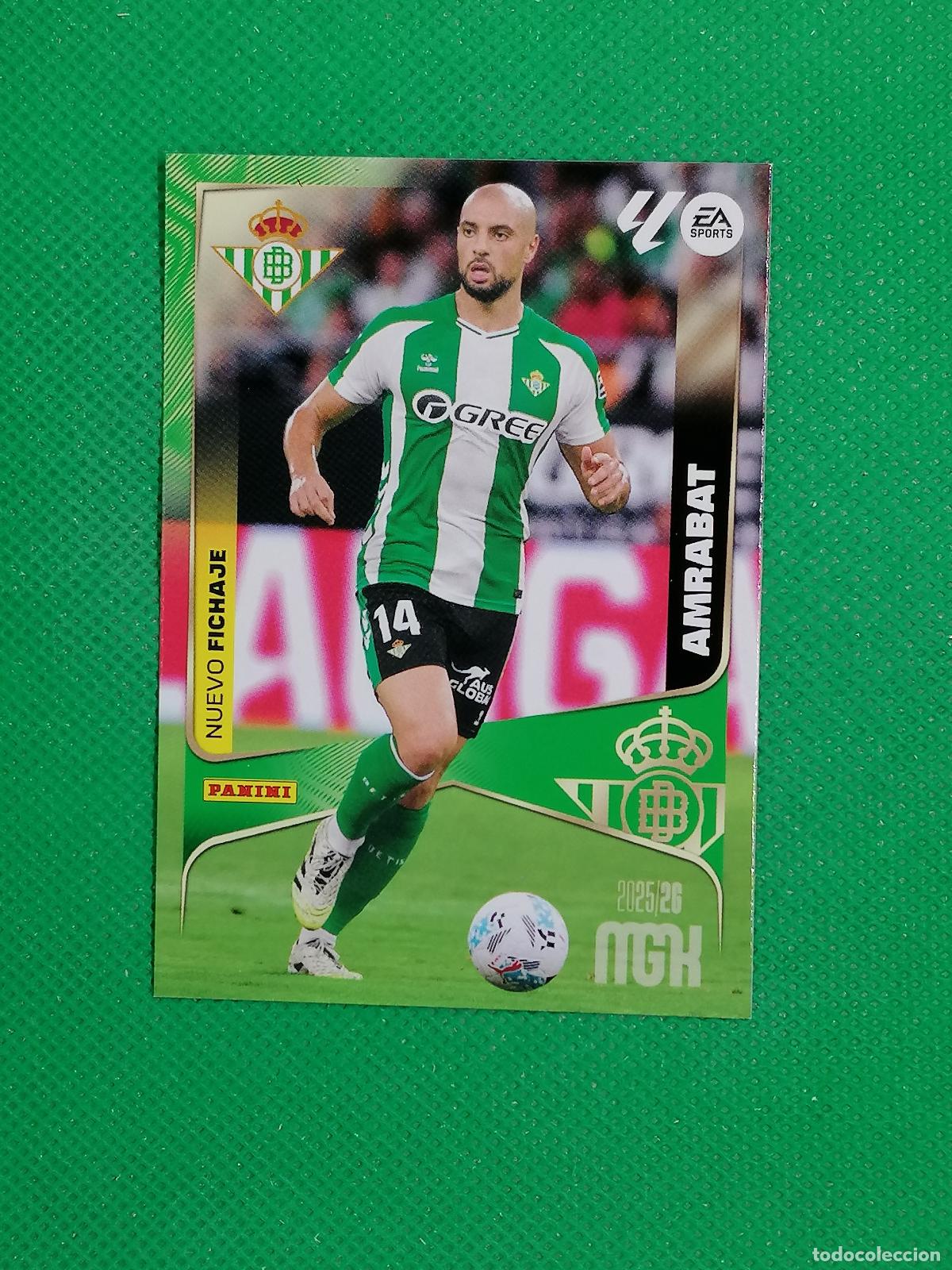 Cartes &agrave; collectionner de Football: 503 AMRABAT BETIS NUEVO FICHAJE ⚽ MEGACRACKS LIGA 2025 2026 25 26 ⚽