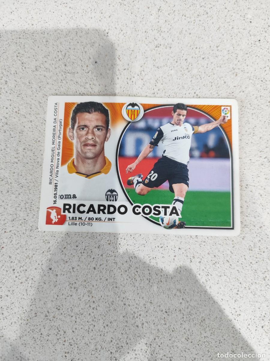 Cromos de F&uacute;tbol: CROMO N&Uacute;MERO 5 RICARDO COSTA VALENCIA. LIGA ESTE 14/15.