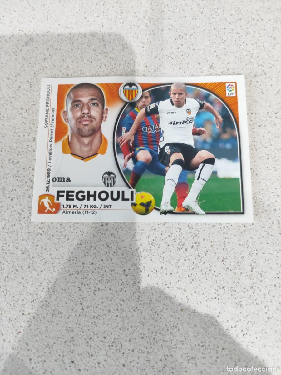 Figurine di Calcio: CROMO N&Uacute;MERO 12 FEGHOULI VALENCIA. LIGA ESTE 14/15.