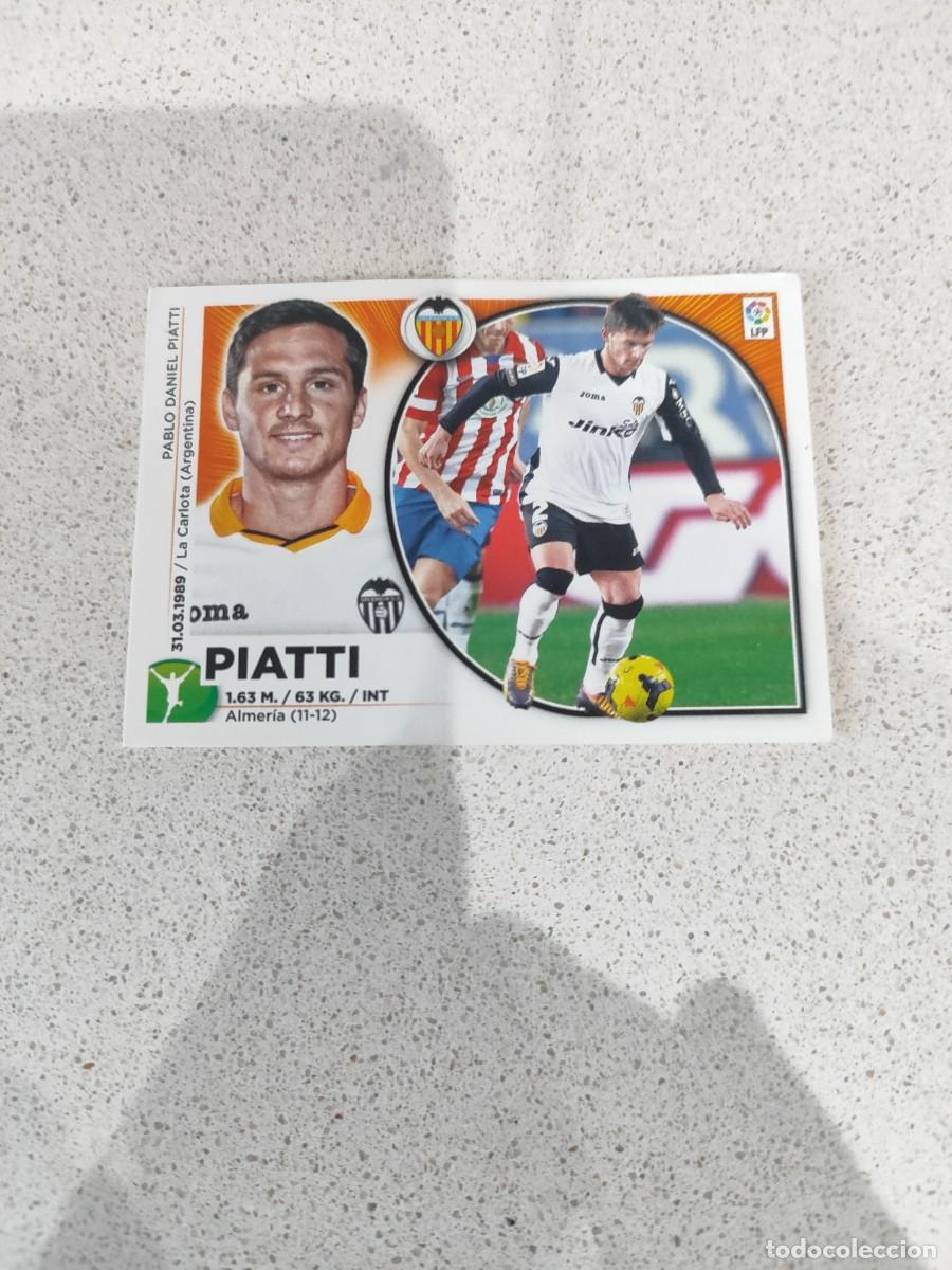 Football Stickers: CROMO N&Uacute;MERO 15 PIATTI VALENCIA. LIGA ESTE 14/15.