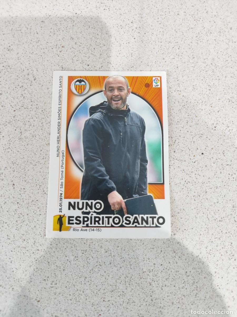 Football Stickers: CROMO N&Uacute;MERO 22 NUNO ESP&Iacute;RITO SANTO ENTRENADOR VALENCIA. LIGA ESTE 14/15.