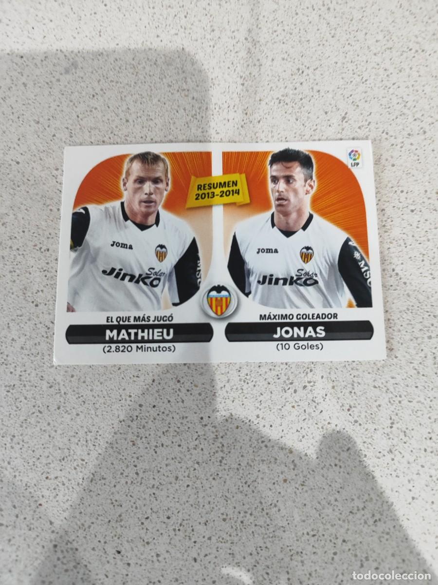 Football Stickers: CROMO N&Uacute;MERO 24 RESUMEN TEMPORADA VALENCIA. LIGA ESTE 14/15.