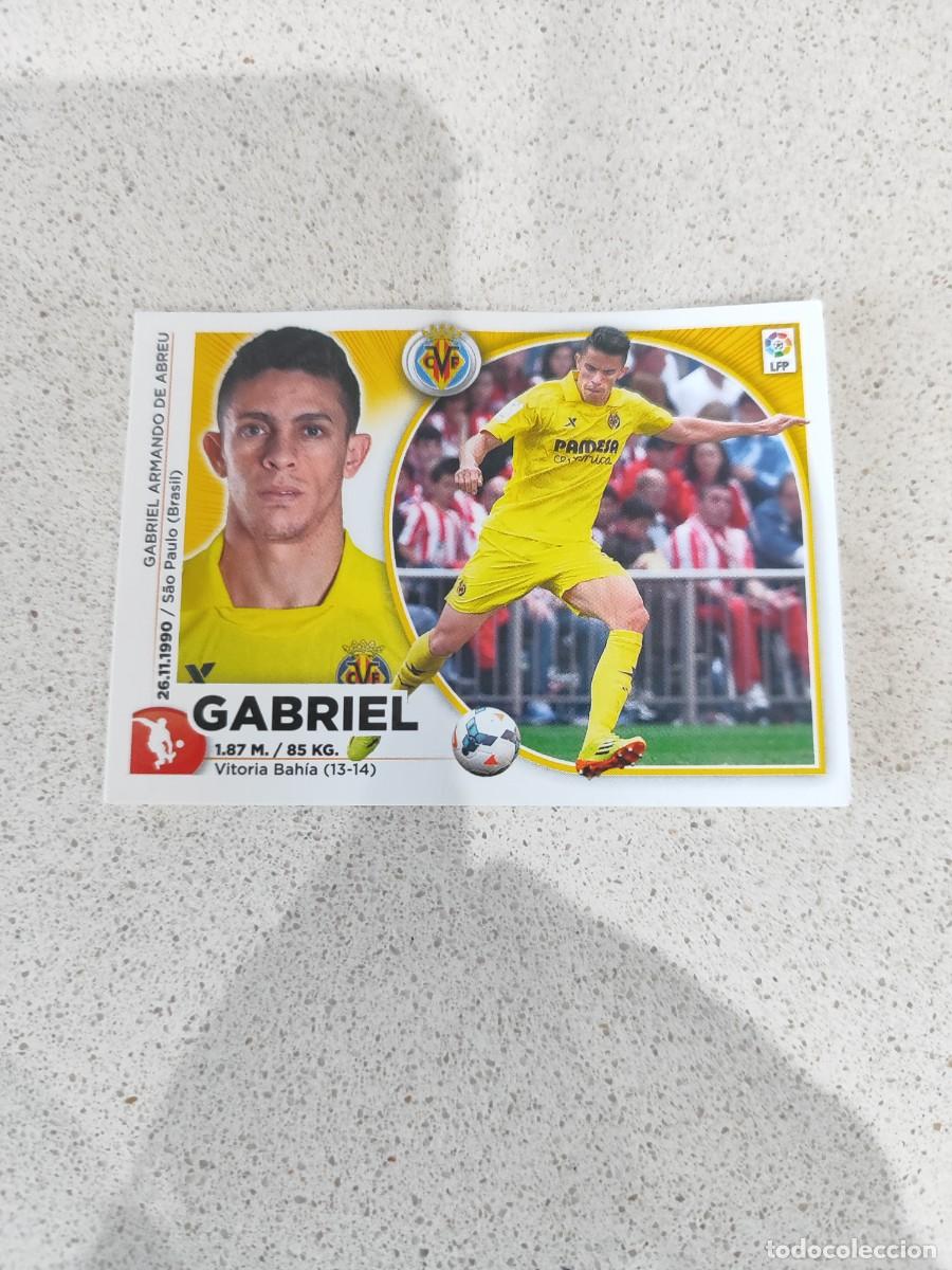 Cromos de F&uacute;tbol: CROMO N&Uacute;MERO 6 GABRIEL VILLARREAL. LIGA ESTE 14/15.