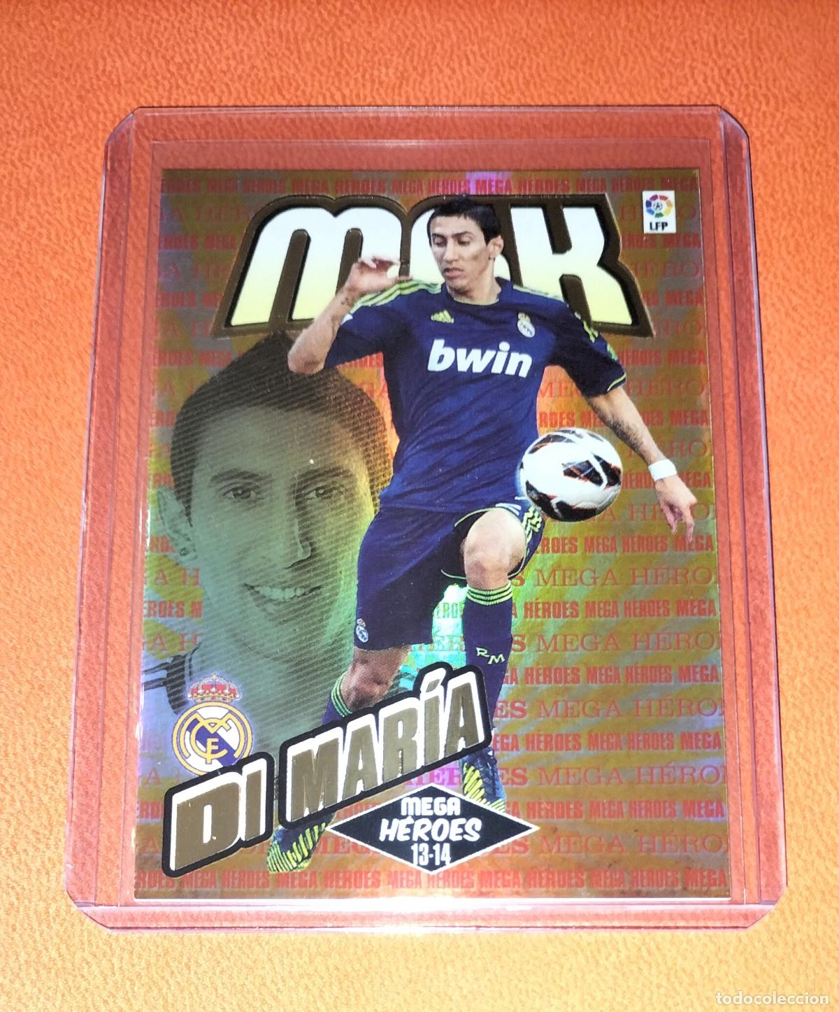 Cromos de f&uacute;tbol: 394 DI MARIA MEGA HEROES REAL MADRID CARD MGK MEGACRACKS LIGA PANINI 2013 2014 13 14