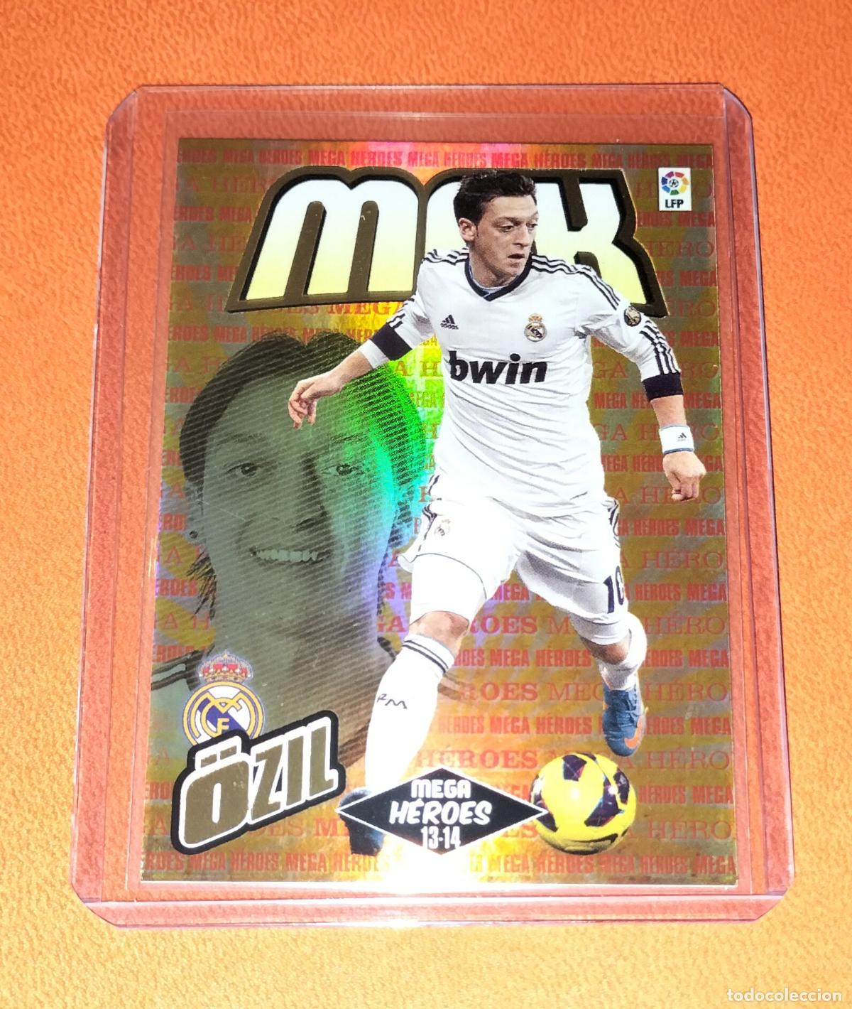 Cromos de F&uacute;tbol: 384 MESUT OZIL MEGA HEROES REAL MADRID CARD MGK MEGACRACKS LIGA PANINI 2013 2014 13 14
