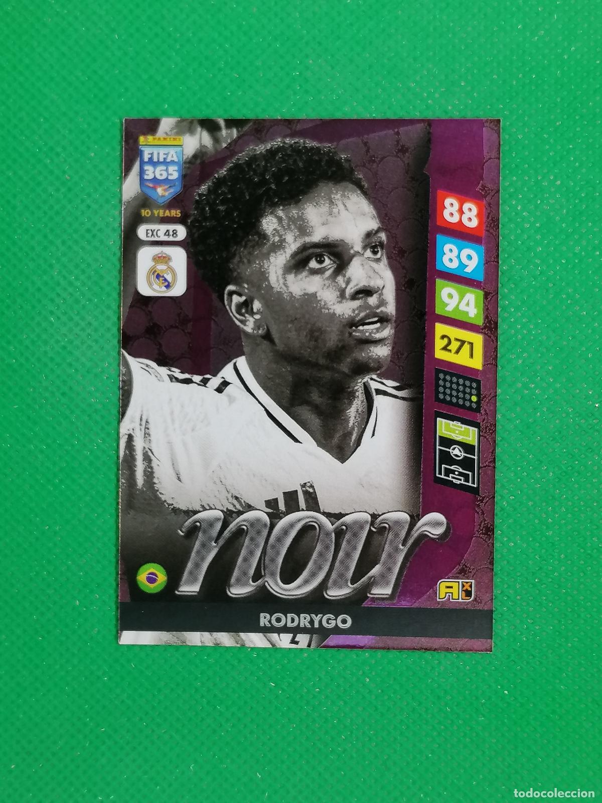 Figurine di Calcio: EXC 48 EXC48 RODRYGO REAL MADRID NOIR EXCELLENCE ⚽PANINI ADRENALYN FIFA 365 2024 2025 24 25 ⚽