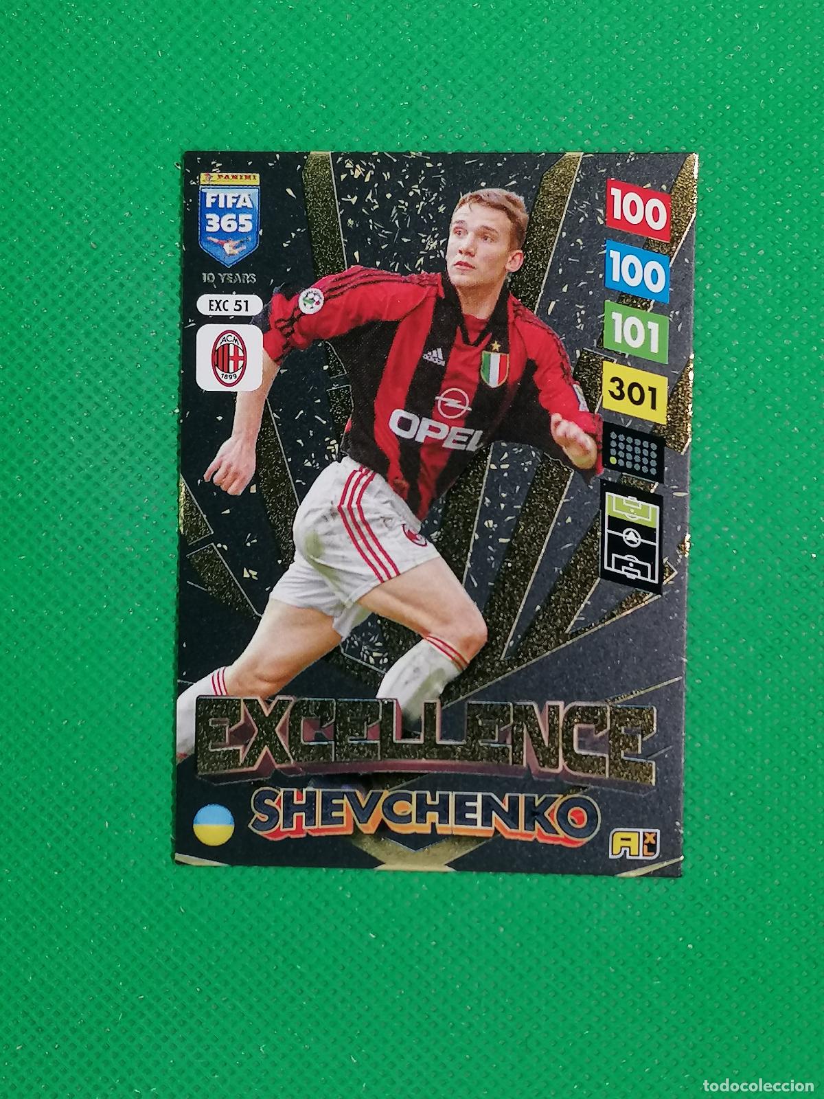 Football Stickers: EXC 51 EXC51 SHEVCHENKO MILAN EXCELLENCE ⚽PANINI ADRENALYN FIFA 365 2024 2025 24 25 ⚽