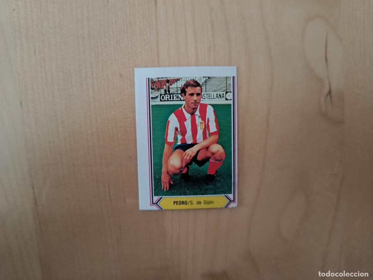 Cromos de F&uacute;tbol: CROMO DE F&Uacute;TBOL LIGA ESTE PEDRO SPORTING GIJON SIN PEGAR NUNCA PEGADO 80 81 1980 1981
