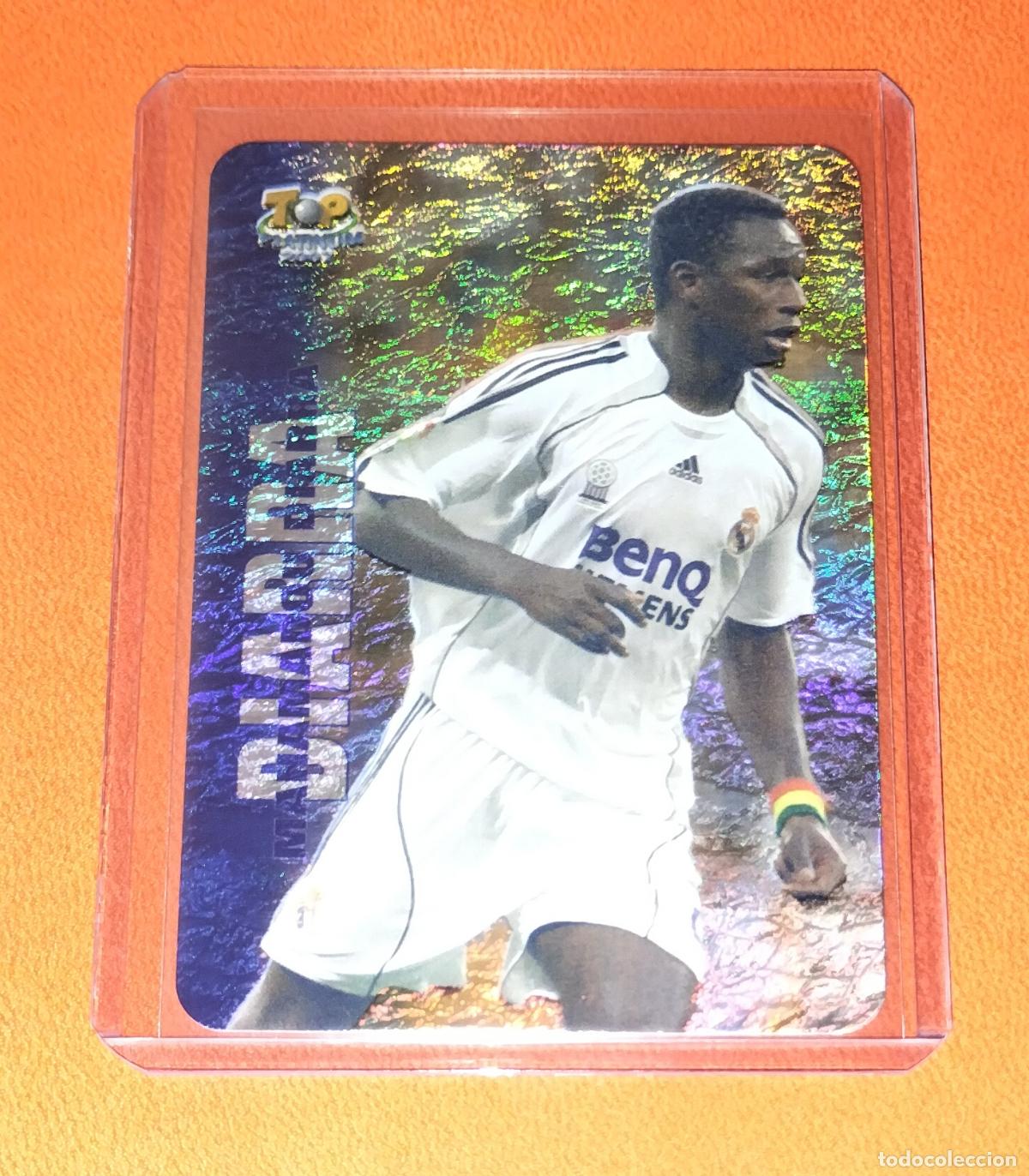 Cromos de F&uacute;tbol: 713 DIARRA TOP PLATINUM VERSION JASPEADO REAL MADRID CARD MUNDICROMO LIGA 2006 2007 06 07