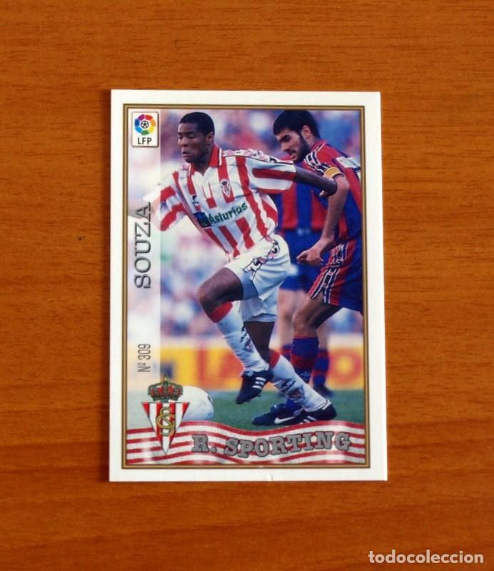 Cromos de F&uacute;tbol: Sporting de Gij&oacute;n - N&ordm; 309 Souza - Mundicromo ficha de la Liga 1997-1998, 97-98