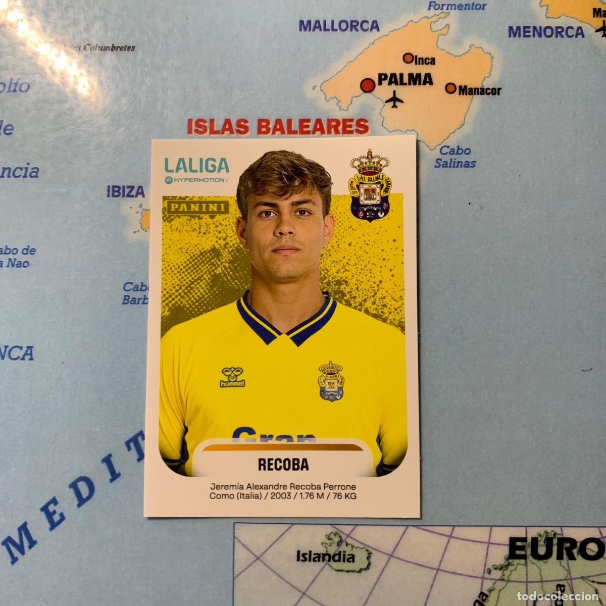 Cromos de f&uacute;tbol: Recoba n&uacute;mero 262 de Las Palmas cromo liga Hypermotion 25-26 2025-2026