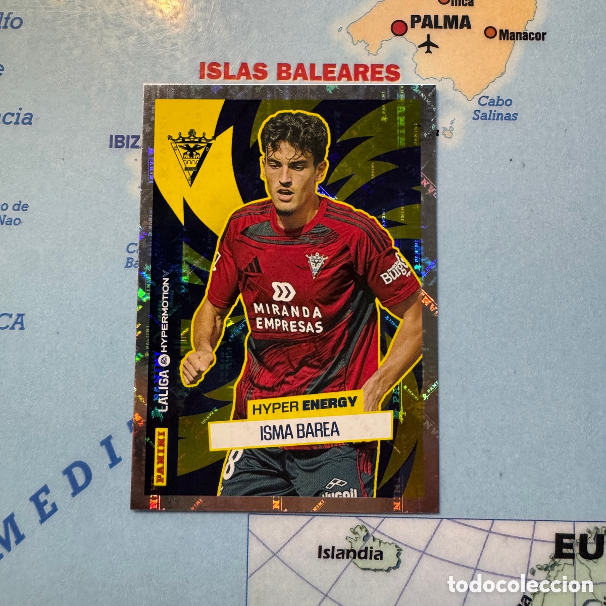 Cromos de f&uacute;tbol: Isma Barea Hyper Energy n&uacute;mero 469 del Mirandes cromo liga Hypermotion 25-26 2025-2026