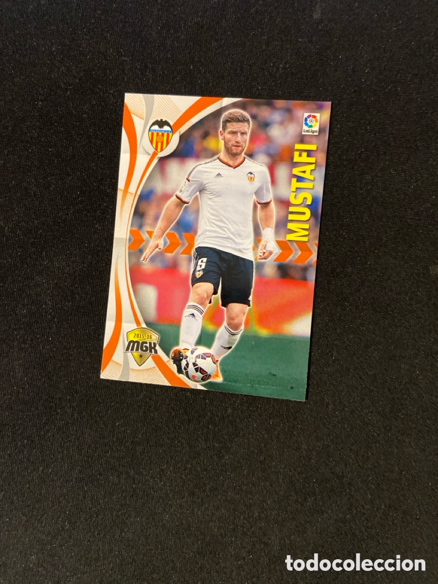 Figurine di Calcio: MUSTAFI 493 (VALENCIA) PANINI MEGACRACKS 2015-2016 15 16 CROMO CARTA M-2