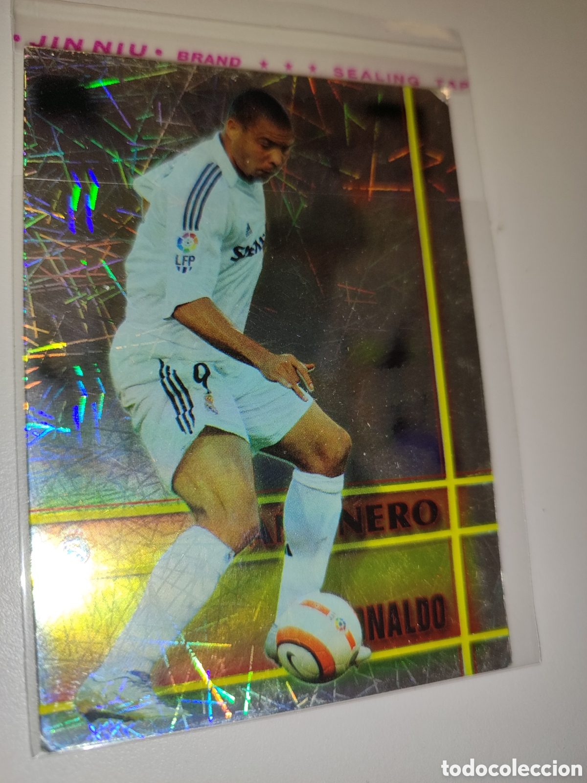 Fu&szlig;ball-Sticker: Ronaldo Nazario Ca&ntilde;onero Mundicromo