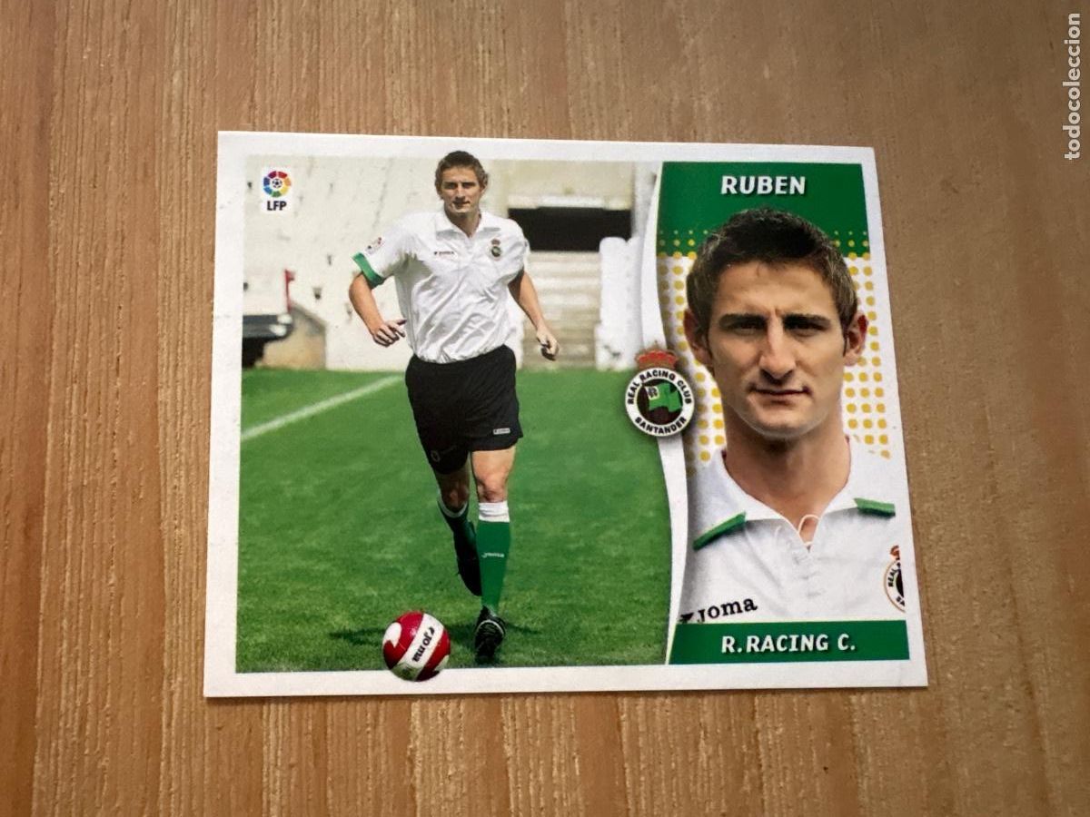 Fu&szlig;ball-Sticker: 15. CROMO LIGA ESTE 2006-07 06-07 SIN PEGAR RUBEN RACING DE SANTANDER