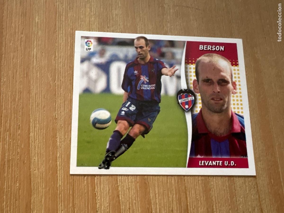 Fu&szlig;ball-Sticker: 15. CROMO LIGA ESTE 2006-07 06-07 SIN PEGAR BERSON LEVANTE