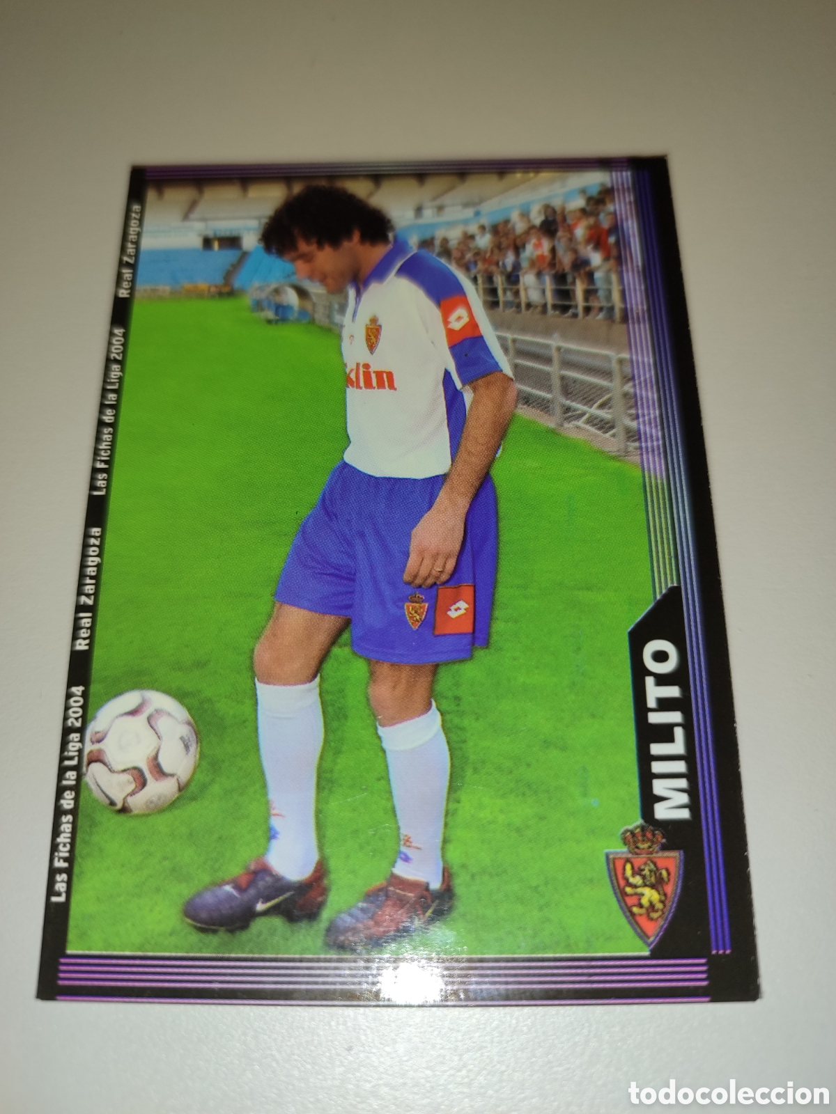 Cartes &agrave; collectionner de Football: Gabriel Milito Rookie Mundicromo fichas 2004