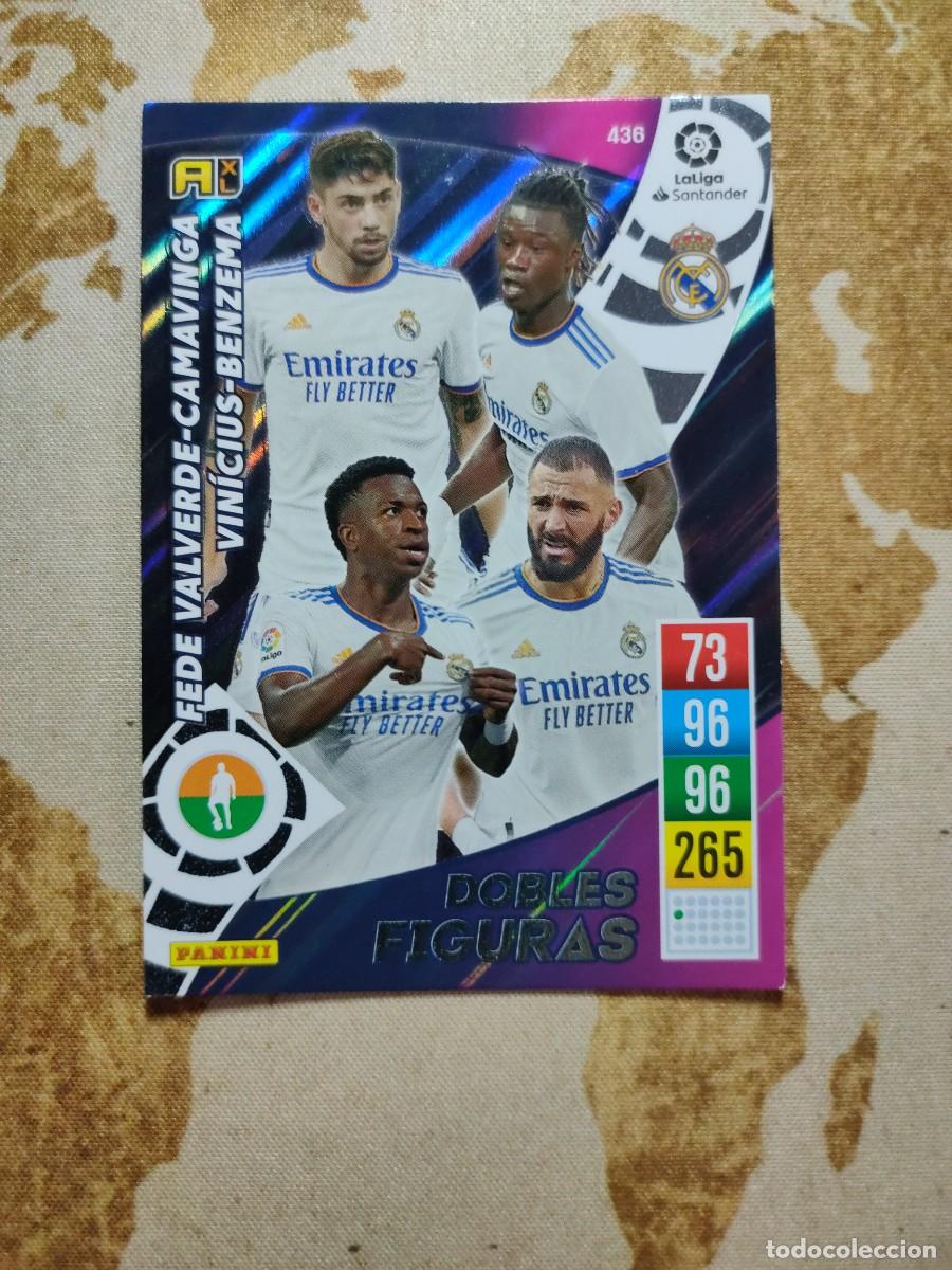 Cromos de f&uacute;tbol: Adrenalyn Dobles Figuras 436 REAL MADRID 2021-22