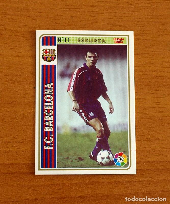 Figurine di Calcio: Barcelona -N&ordm; 11 Eskurza -&Uacute;ltima Hora - Mundicromo Las Fichas de la Liga de F&uacute;tbol 1994-1995-94-95