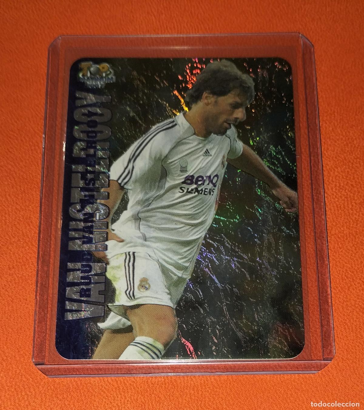 Fu&szlig;ball-Sticker: 749 VAN NISTELROOY TOP PLATINUM VERSION JASPEADO REAL MADRID CARD MUNDICROMO LIGA 2006 2007 06 07