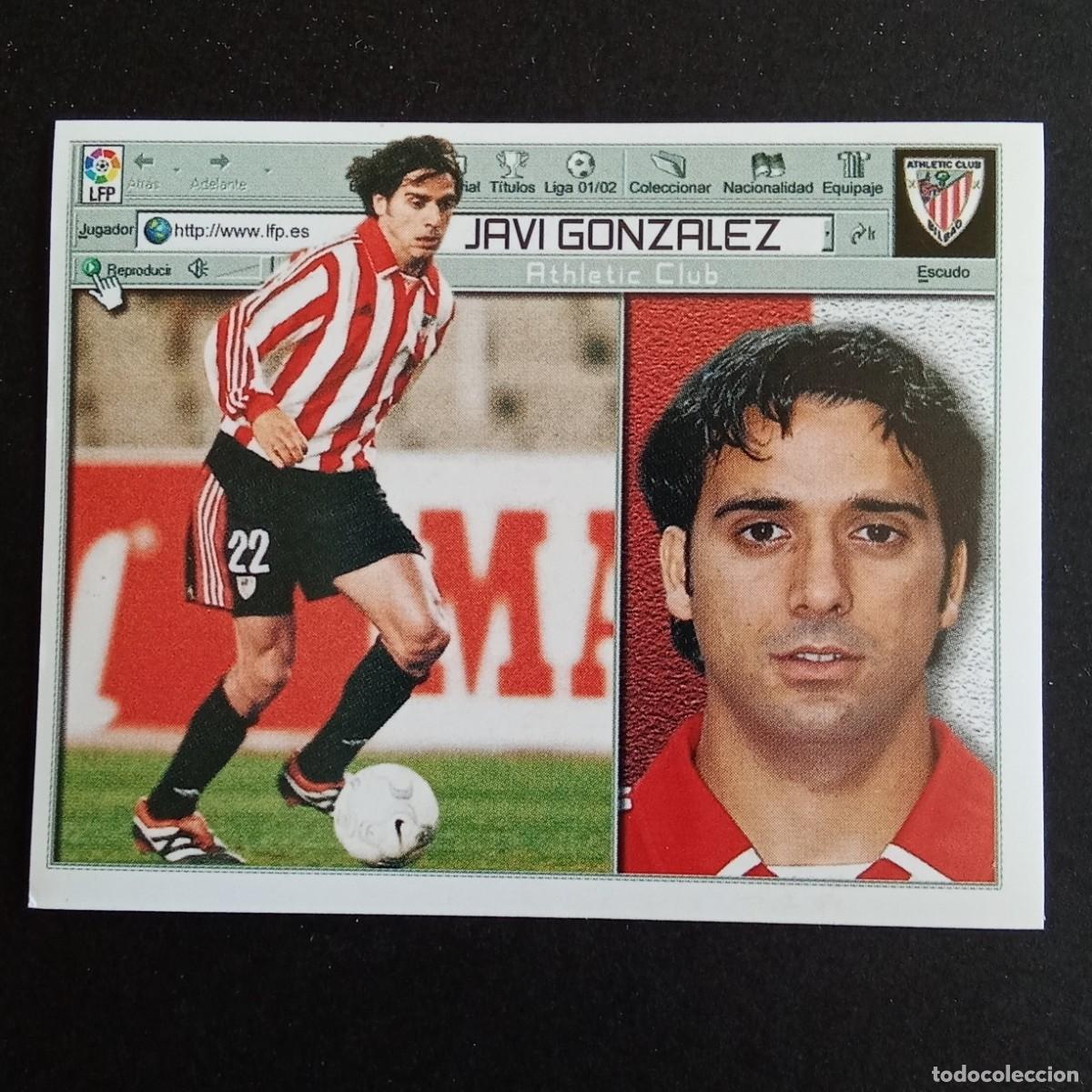 Cromos de f&uacute;tbol: CROMO LIGA 2001 2002 01 02 EDICIONES ESTE JAVI GONZALEZ ATHLETIC BILBAO NUNCA PEGADO