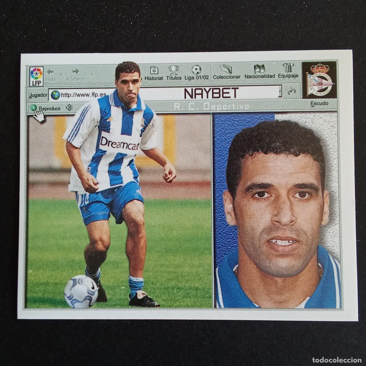Cromos de Futebol: CROMO LIGA 2001 2002 01 02 EDICIONES ESTE NAYBET DEPORTIVO CORU&Ntilde;A NUNCA PEGADO