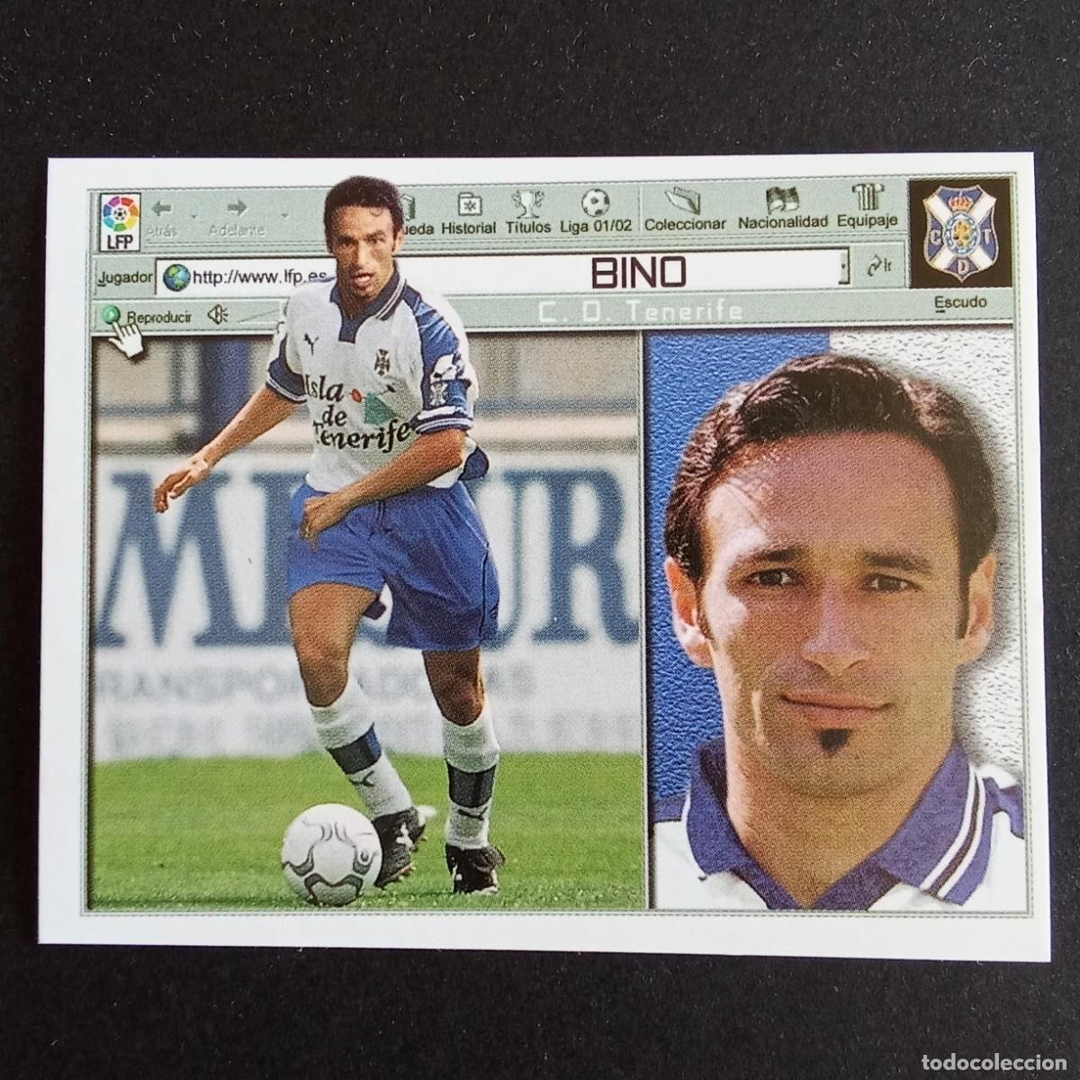 Cromos de f&uacute;tbol: CROMO LIGA 2001 2002 01 02 EDICIONES ESTE BINO TENERIFE NUNCA PEGADO