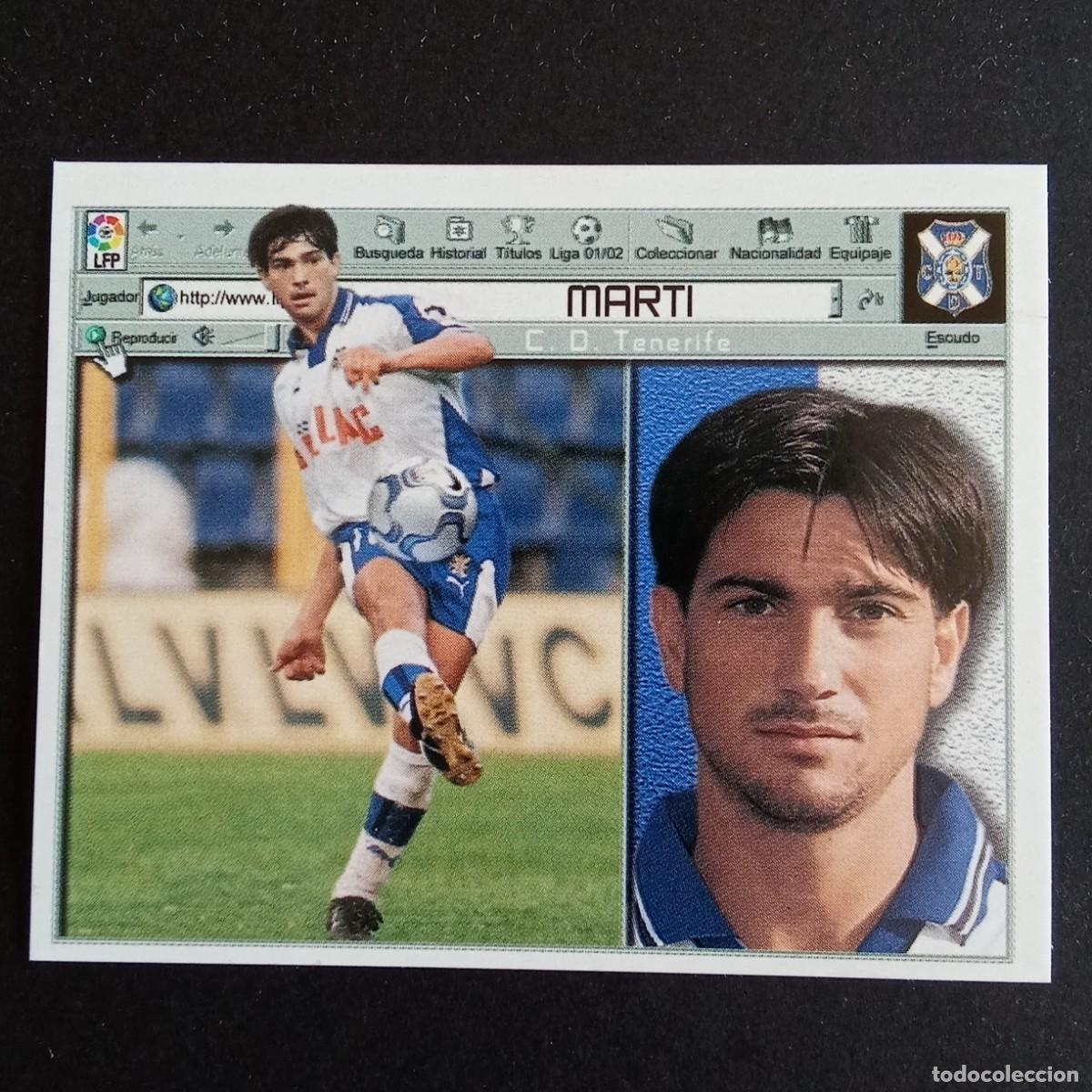 Cromos de f&uacute;tbol: CROMO LIGA 2001 2002 01 02 EDICIONES ESTE MARTI TENERIFE NUNCA PEGADO