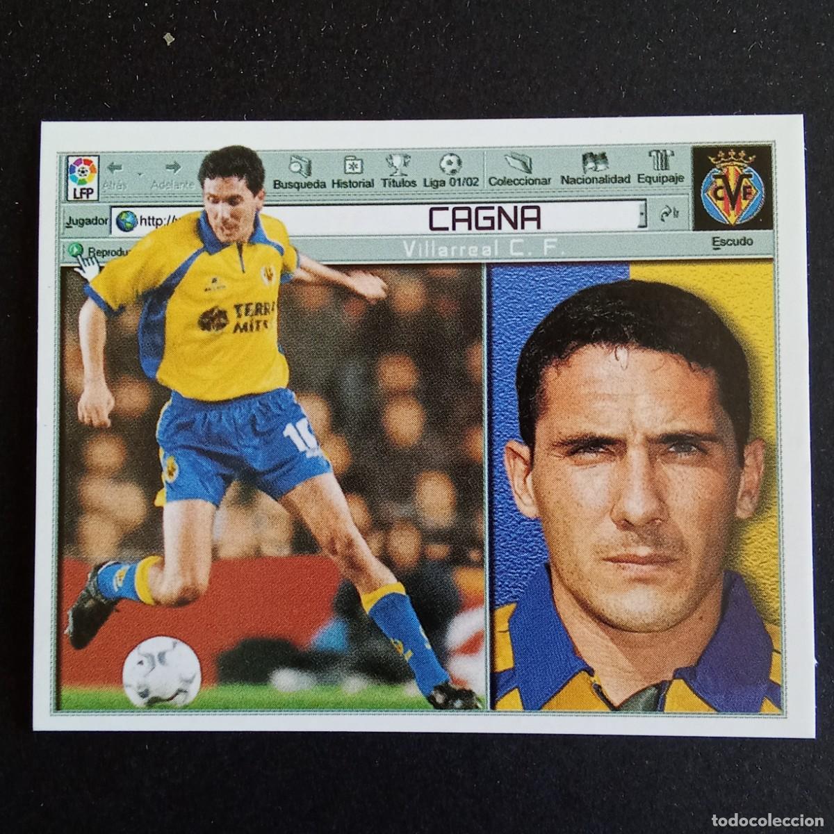 Figurine di Calcio: CROMO LIGA 2001 2002 01 02 EDICIONES ESTE CAGNA VILLARREAL NUNCA PEGADO