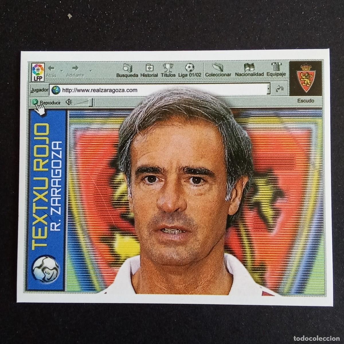 Cromos de F&uacute;tbol: CROMO LIGA 2001 2002 01 02 EDICIONES ESTE ENTRENADOR TXETXU ROJO ZARAGOZA NUNCA PEGADO